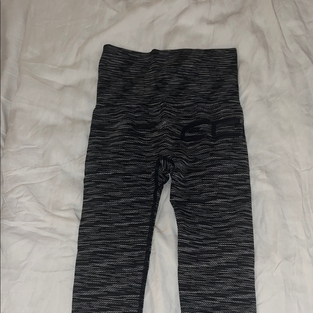 ECHT Black Heather High-Waist Seamless Leggings